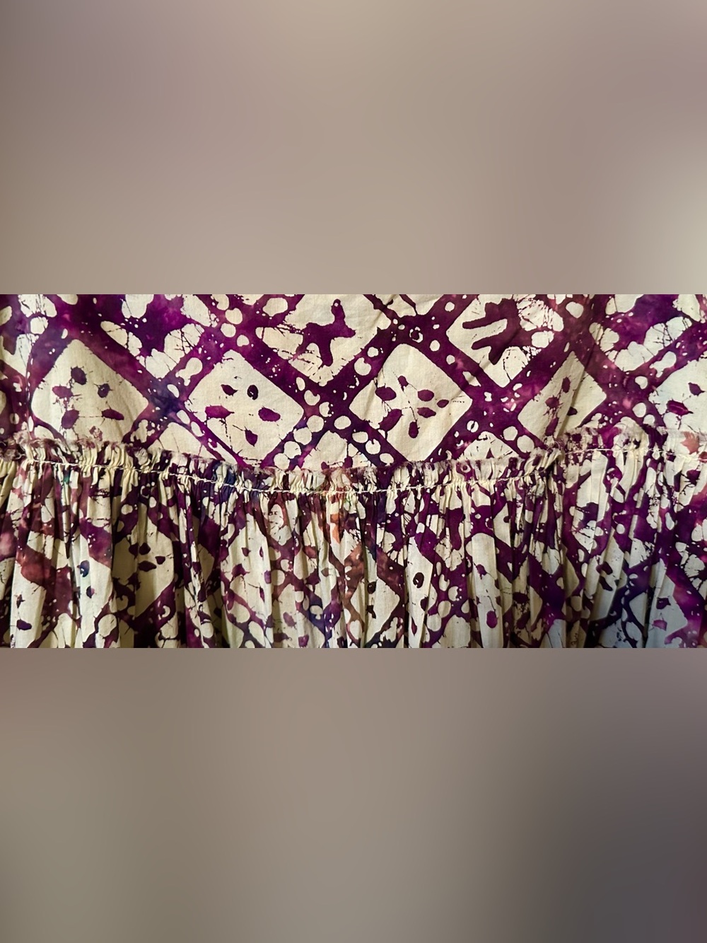 GAP Printed Purple and White Skirt - Picture 3 of 4
